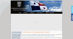 Desktop Screenshot of embajadadepanama.com.ve