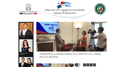 Desktop Screenshot of embajadadepanama.com.ar